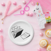 アコーディオンフォルダー ペーパープレート (パーティー)