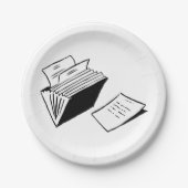 アコーディオンフォルダー ペーパープレート (正面)