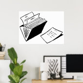 アコーディオンフォルダー ポスター (ホームオフィス)