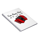 アコーディオンフォークミュージシャン音楽先生カスタム ノートブック (右側)