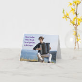 アコーディオンプレーヤーアコーディオニスト伝統的ミュージシャン カード (黄色い花)