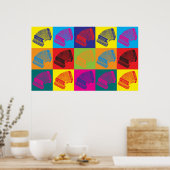 アコーディオンポップ・アートのアート ポスター (キッチン)