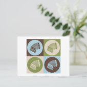 アコーディオンポップ・アートのアート ポストカード (スタンド正面)