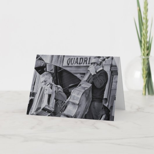 アコーディオンポルカミュージシャン伝統的ミュージ空白のック カード (正面)