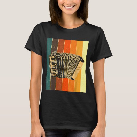 アコーディオンレトロStyrian Harmonic Tシャツ (正面)