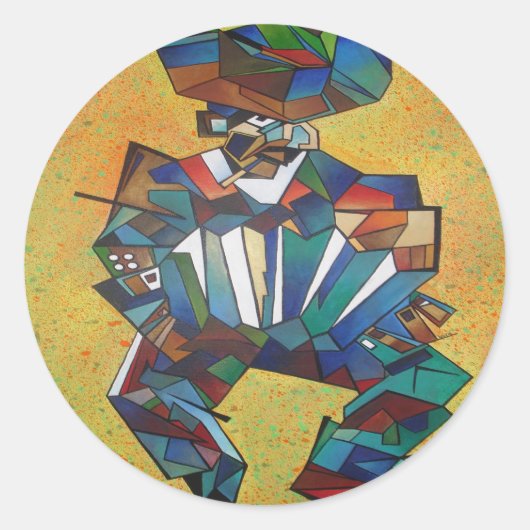 アコーディオン主義キュービズム美術 ラウンドシール (正面)
