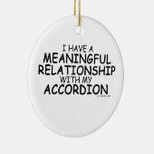 アコーディオン人間関係 セラミックオーナメント (右)