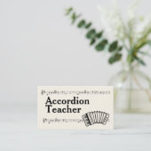 アコーディオン先生 名刺 (スタンド正面)