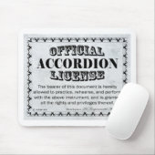 アコーディオン免許 マウスパッド (マウス)
