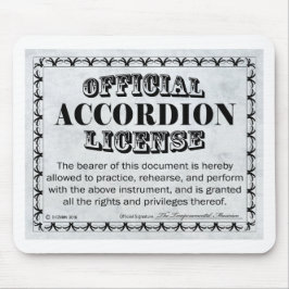 アコーディオン免許 マウスパッド
