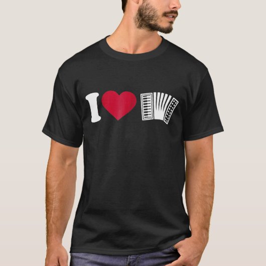 アコーディオン大好き Tシャツ (正面)