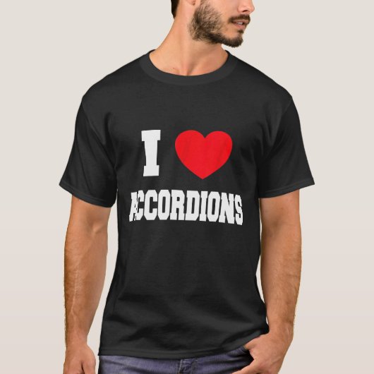 アコーディオン大好き Tシャツ (正面)