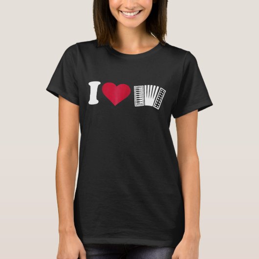 アコーディオン大好き Tシャツ (正面)