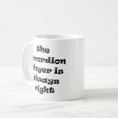 アコーディオン奏者いつも右のコーヒーマグ コーヒーマグカップ (正面左)