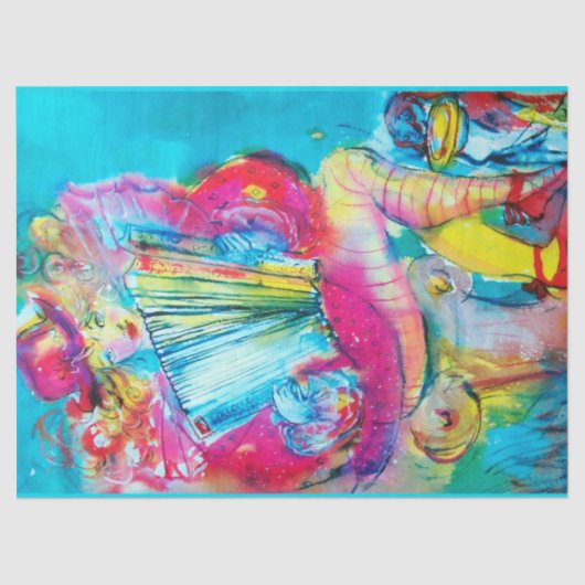 アコーディオン奏者 薄葉紙 (正面)