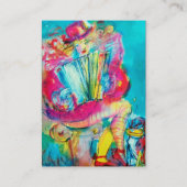 アコーディオン奏者IN THE NIGHT，バイオレット 名刺 (裏面)