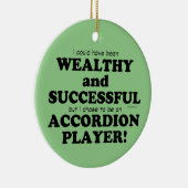 アコーディオン富裕層と成功 セラミックオーナメント (右)