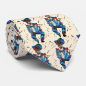 アコーディオン幾何学模様スタイル ネクタイ (ロール)