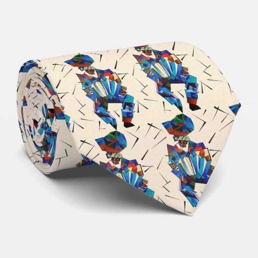 アコーディオン幾何学模様スタイル ネクタイ (ロール)