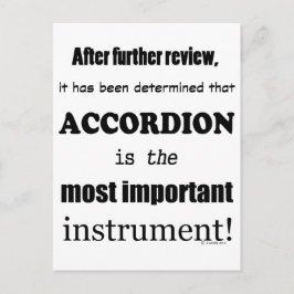 アコーディオン最も重要な楽器 ポストカード