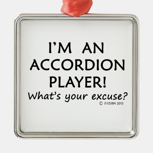 アコーディオン棋士 メタルオーナメント (正面)