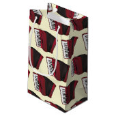 アコーディオン楽器ミュージシャン音楽先生 スモールペーパーバッグ (裏面アングル)