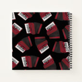 アコーディオン楽器ミュージシャン音楽先生 ノートブック (裏面)