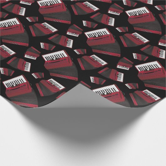 アコーディオン楽器ミュージシャン音楽先生 ラッピングペーパー (角)