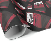 アコーディオン楽器ミュージシャン音楽先生 ラッピングペーパー (ロールコーナー)