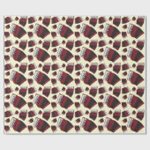 アコーディオン楽器ミュージシャン音楽先生 ラッピングペーパー (フラット)