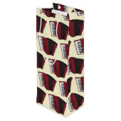 アコーディオン楽器ミュージシャン音楽先生 ワインギフトバッグ (裏面アングル)