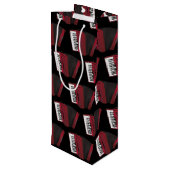 アコーディオン楽器ミュージシャン音楽先生 ワインギフトバッグ (裏面アングル)