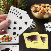 アコーディオン漫画イラストレーション トランプ (インサイチュ)