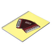 アコーディオン漫画イラストレーション ノートブック (左側)