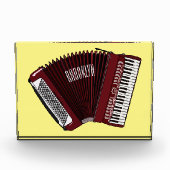 アコーディオン漫画イラストレーション フォトブロック (正面)