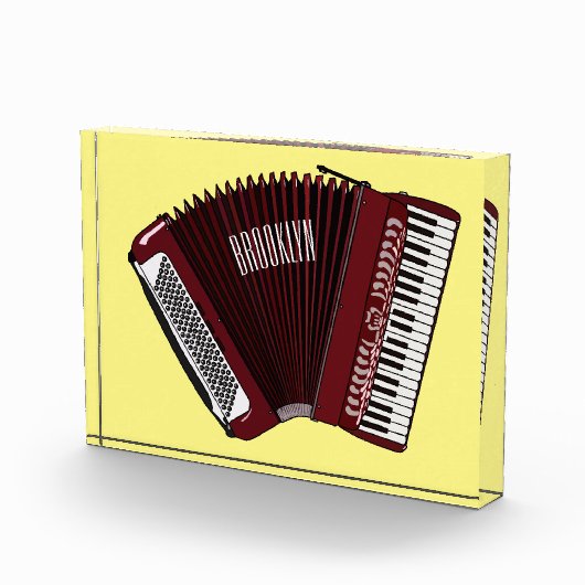 アコーディオン漫画イラストレーション フォトブロック (右)