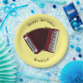 アコーディオン漫画イラストレーション ペーパープレート (パーティー)