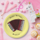 アコーディオン漫画イラストレーション ペーパープレート (パーティー)