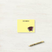 アコーディオン漫画イラストレーション ポストイット (デスク上)