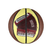 アコーディオン漫画イラストレーション ミニバスケットボール (縦)