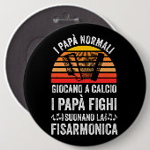 アコーディオン父の日ミュージシャンアコーディオンFath 缶バッジ (正面&裏面)