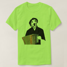 アコーディオン犬プレーヤーのおもしろいなケージャン音楽Tシャツ Tシャツ