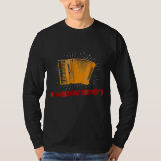 アコーディオン誇りを持ったビースト選手ラブミュージック Tシャツ