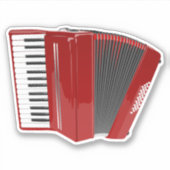 アコーディオン赤 シール (正面)