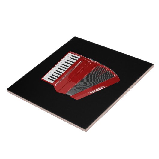 アコーディオン赤 タイル (側面)