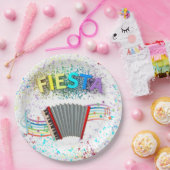 アコーディオン踊り誕生日パーティー ペーパープレート (パーティー)