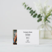 アコーディオン遊の男性 名刺 (スタンド正面)