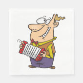 アコーディオン遊の男 スタンダードランチョンナプキン (正面)