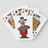 アコーディオン遊の男 トランプ (裏面)