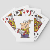 アコーディオン遊の男 トランプ (裏面)